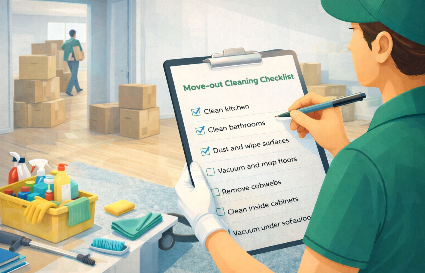 Move-out cleaning checklist cleaning guide