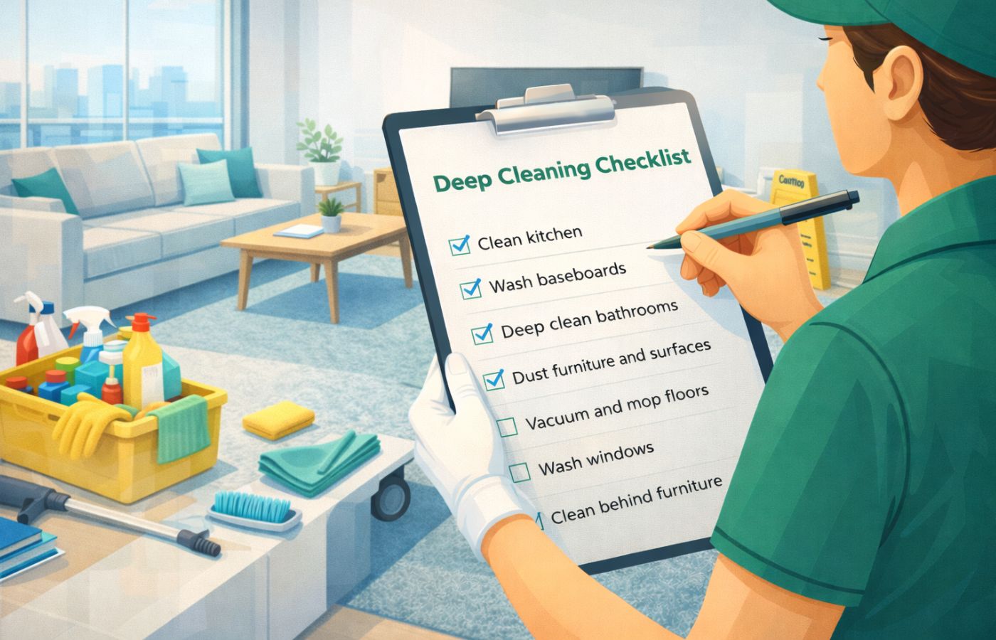 Deep cleaning checklist cleaning guide